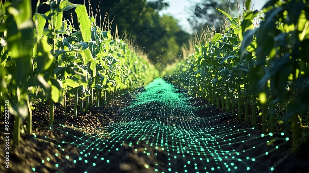 Poster holographic 3d visualization of crop yield predictions based on advanced algorithms for precision ag