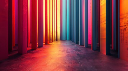 psychedelic colorful lighting decoration