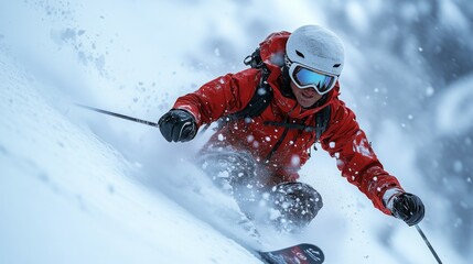 skier on the slope
