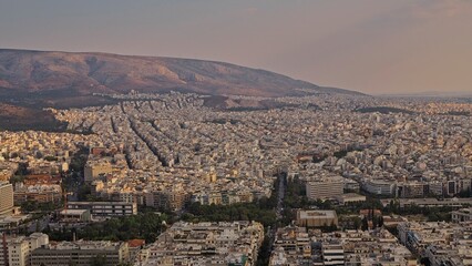 Fototapeta premium Enjoying panoramic views of Athens, Greece