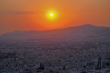 Enjoying panoramic views of Athens, Greece