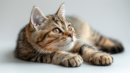 Obraz premium A Curious Tabby Kitten