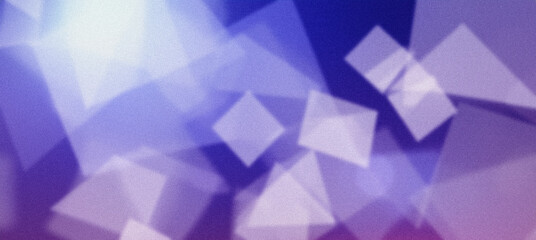 Fototapeta premium Abstract purple geometric shapes on a grainy textured background