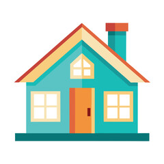 Home vector house icon estate residential illustration symbol architecture building real