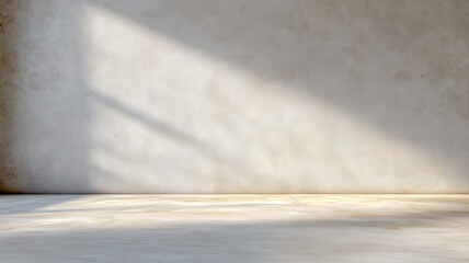 Minimalist Concrete Room with Sunlight