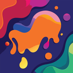 Fluid shape Abstract background design vector art