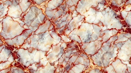 Marble texture with crimson veins and golden hues for elegant interior decoration