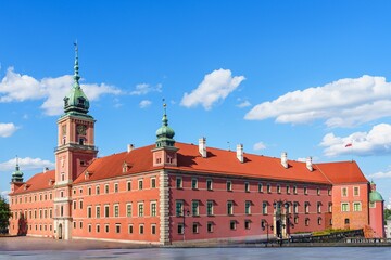 The Warsaw Royal Castle is a majestic structure symbolizing Polands rich history and culture....