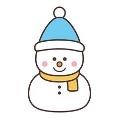 かわいい雪だるま
