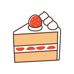 かわいいショートケーキ