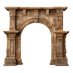 Obraz premium Ornate classic stone archway with intricate designs and columns