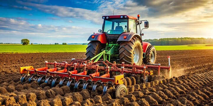 Deep plowing tillage tool, subsoiler removes compacted soil layers, breaks up clods, and aerates soil to improve drainage and root growth in agricultural fields.
