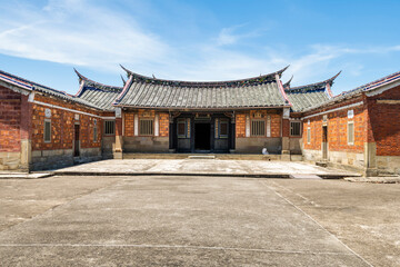 Building view of the Lee Teng-fan's Ancient Residence in Daxi of Taoyuan, Taiwan.