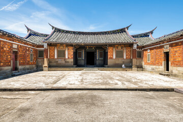 Building view of Lee Teng-fan's Ancient Residence in Daxi of Taoyuan, Taiwan.