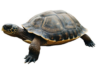 Obraz premium turtle running isolated on white