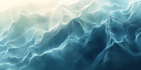 Fototapeta premium Abstract background forming an organic shape with flowing waves, evoking a sense of tranquility and movement