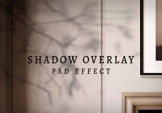 Tree Branch Shadow Overlay PSD Effect