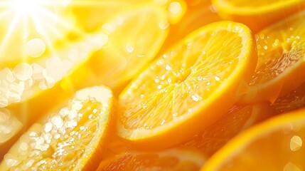 Close up of fresh, juicy oranges  bright citrus fruits perfect for harvest season