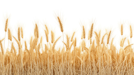 Golden wheat field ready for harvest, symbolizing agriculture and nature