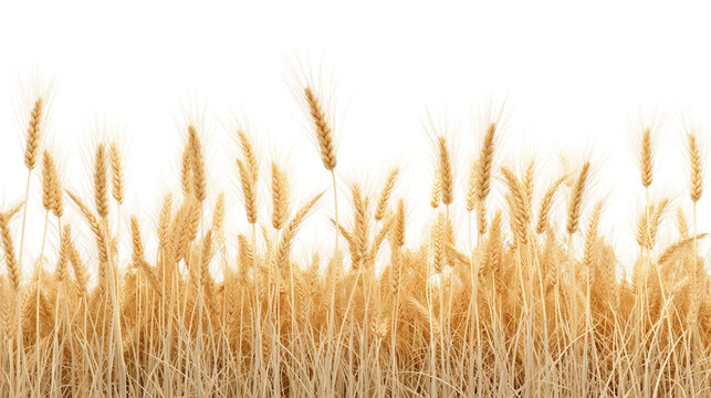 Golden wheat field ready for harvest, symbolizing agriculture and nature