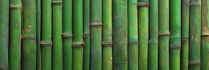 Fototapeta premium A Beautiful Green Bamboo Background Ideal for Various Natural and Eco Friendly Designs