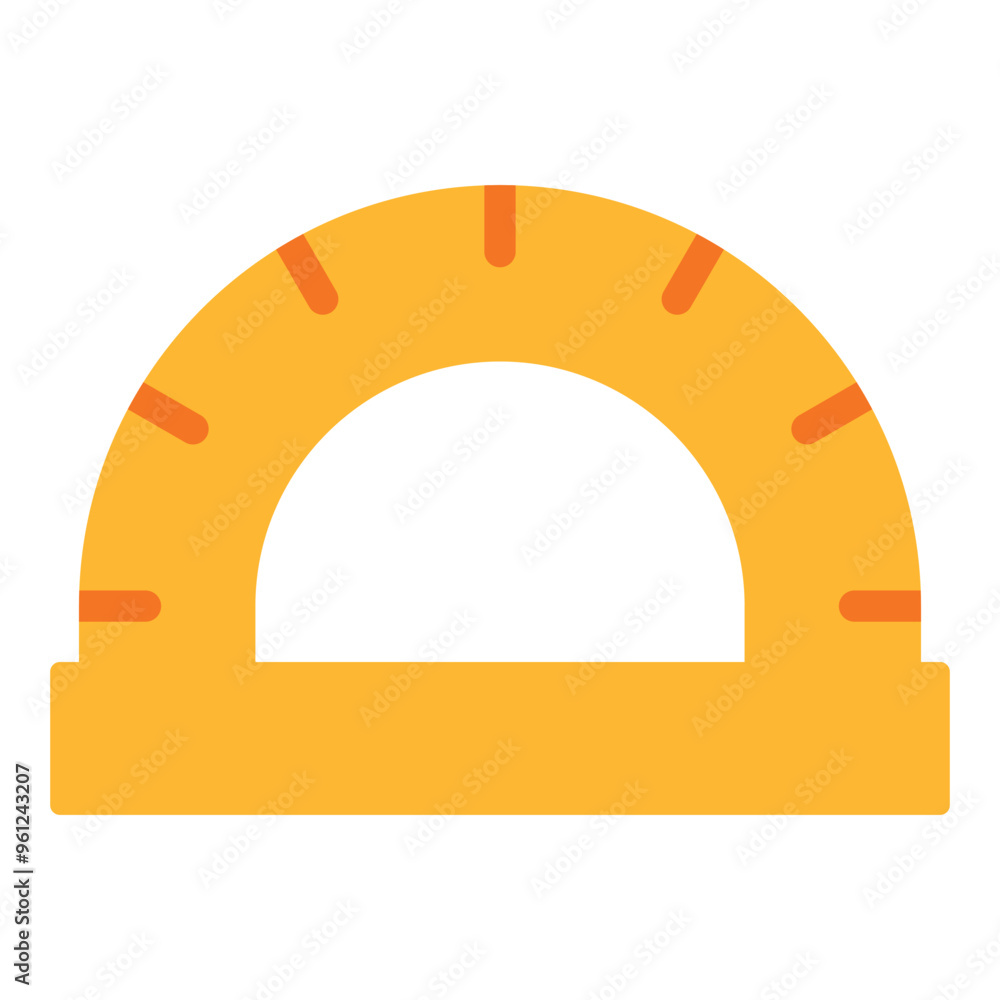 Wall mural protractor icon 