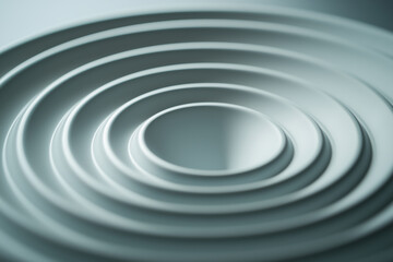 Obraz premium A white circle with a hole in the middle