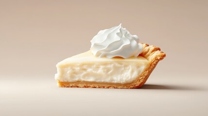 Stylized illustration of coconut cream pie in bold lines.