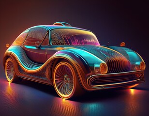 Car in digital form