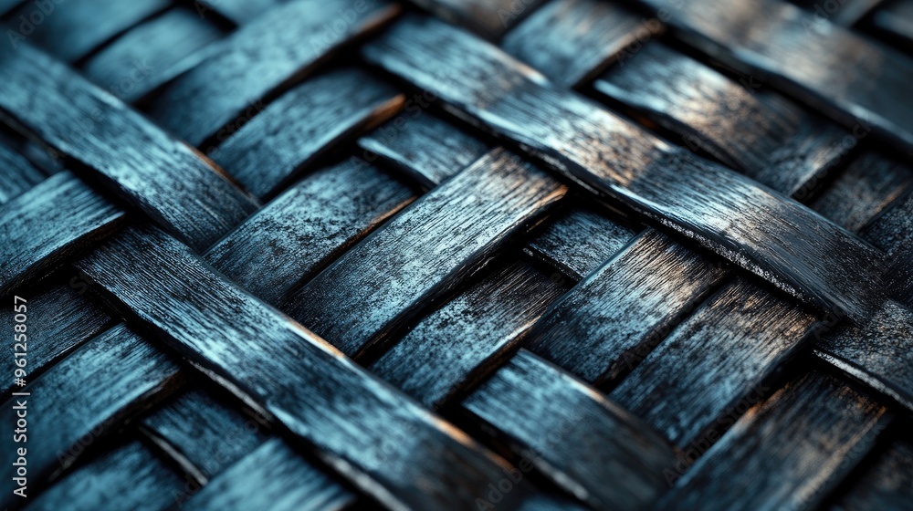 Poster black woven wicker pattern. use this image for backgrounds or as a texture overlay.