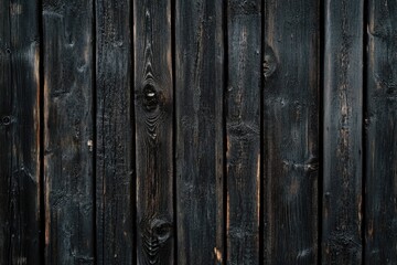 Obraz premium Dark wood texture background surface with old natural pattern, texture of retro plank wood use for background, poster, banner, brochure and graphic design , ai
