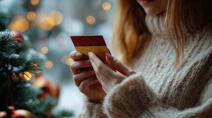 Person using a digital wallet to buy a gift card, illustrating the convenience of digital gifting