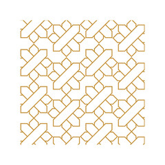 Vector abstract geometric islamic background. Based on ethnic muslim ornaments. Intertwined paper stripes. Elegant background for cards, invitations etc.