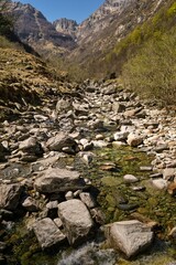 Alpine view in south Switzerland