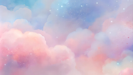 Abstract gradient spheres background with floating pastel spheres