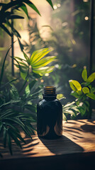 Oil treatment to a clients hair in a salon. Jamaican black castor oil. JBCO