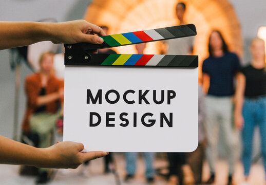 Film Clapper Board Mockup