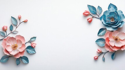 Delicate hand-painted porcelain, floral design, vintage color palette, soft lighting, intricate details, luxury artisanal craftsmanship