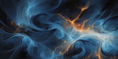 Combination of blue and white themed fog and clouds abstract background waves illustration different hues of random colors seamless design