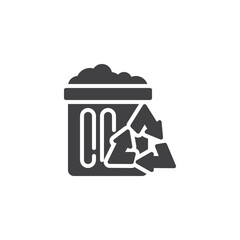 Organic waste vector icon