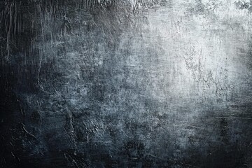 Fototapeta premium Dark gray silver background with a brushed metal effect, featuring a rough, grungy grain texture. It resembles stainless steel, perfect for a sleek, industrial look , ai