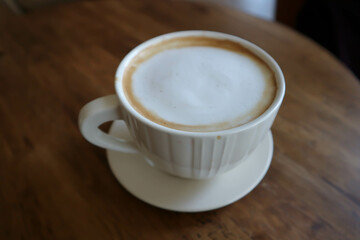 hot cappuccino, hot coffee or hot latte coffee