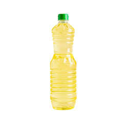 Vegetable glass bottle isolated on white background with clipping path, organic healthy food for cooking.