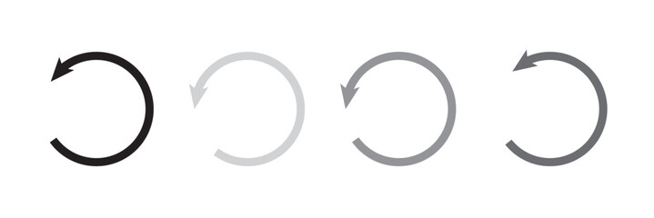 Refresh icon vector illustration. Reload icon vector. Update icon.