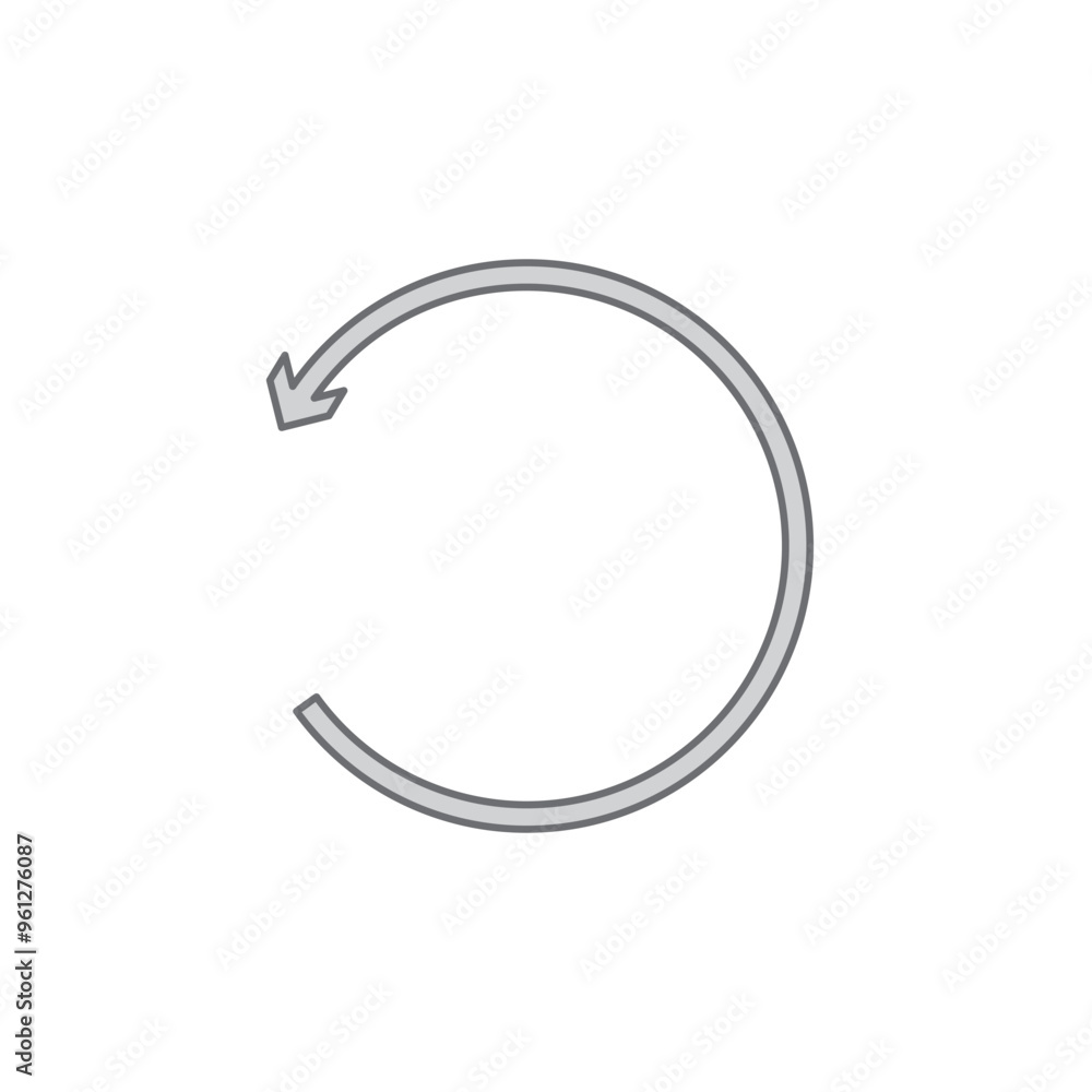 Poster reboot icon in a linear style. vector.