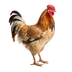 Fototapeta premium a chicken isolated on transparent and white background