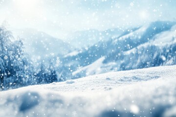 Snowy Mountain Landscape