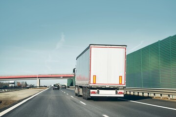 Semi truck on highway during daytime