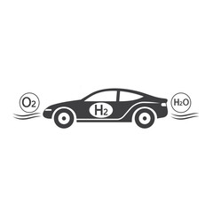 illustration of hydrogen vehicle, vector art.