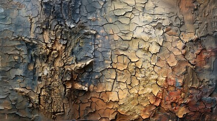 Fototapeta premium Abstract Cracked Surface Texture